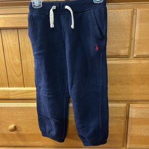 Polo Ralph Lauren Boy’s Blue Cotton Blend Sweatpants w/Red Polo Pony Size 5